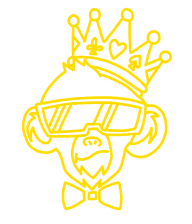 monkeyTiltOutlineMascotLogo